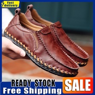 2025 หนังแท้แฟชั่นผู้ชายรองเท้า Loafer ขับรถผู้ชายรองเท้าส้นแบนนุ่มรองเท้าหนังนิ่มระบายอากาศเรียบสวม
