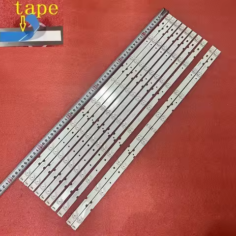 10pcs/set LED Strip 8LED For TCL 65P8S 65D8-3030-8X8EA-A 65S525 65S4 65S525LABA 65S525LBAA 65EP668X1