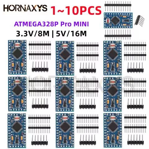 1-10PCS Pro Mini 328 Mini ATMEGA328P ATMEGA328 Module 5V 16MHz Development Board 3.3V 8MHz Electroni