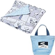 Nishikawa PN5604BD Snoopy Cool Half Blanket Throw with Original Mesh Pouch, 55.1 x 39.4 inches (140 
