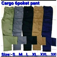 ￼Cargo Pants Men Seluar Cargo Lelaki Seluar Kargo Seluar kerja Seluar Lelaki 6 pocket Seluar Track L