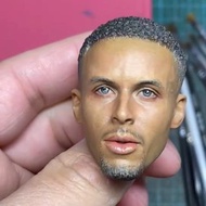 1/6 scale nba figure - 嘆惜精涂 Stephen Curry  平靜頭雕  eb nba 適用於enterbay素體