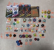 全新港版爆旋陀螺X BeybladeX紫色銀狼 散件 Bx48小鯊魚 E軸 7-60固鎖 Cx17 Ux00天馬 紅天馬 神杖 薯片龍 大量軸心固鎖