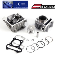 GY6 50 80 100 cc 137 QMA QMB 139 4T CYLINDER kit Head Rollers Rings Assemly with 64 mm valve Pistion