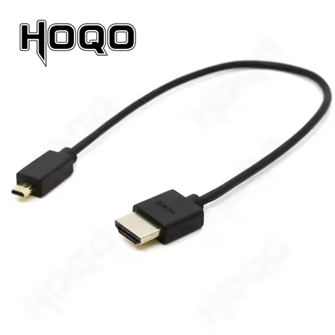 Ultra thin 4k HDMI to Micro HDMI to Mini HDMI Cable OD 3.2mm Super Soft @60hz Light-weight Portable 
