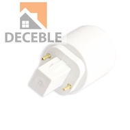 G24 To E27 Socket Base LED Halogen CFL Light Bulb Lamp Adapter Converter Ho /KT