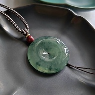 天然緬甸翡翠玉器 | 冰種飄花平安扣吊墜