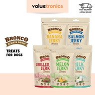 Bronco Jerky Dog Treats 70g | Grilled Beef, Blueberry, Melon, Salmon, Banana, Milk [EXP: MAR 2025]