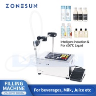ZONESUN ZS-DPYT1500A Digital Pump Liquid Filling Machine Bottle Filler 1.5L 3L for Water Juice Essen