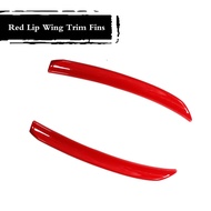 For 2014-up MINI COOPER F55 F56 S / JCW Sport Red/Carbon Fiber Rear Wing Trim Spoiler Extension Lip