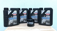 ชุดถ่ายน้ำมันเครื่อง DUCATI ทุกรุ่น LIQUI MOLY 15w-50 พร้อมกรองน้ำมันเครื่อง ครบชุด 4ลิตร