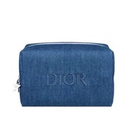 DIOR Denim Travel Pouch Organizer Cosmetics Make Up Wash Bag Gifts Hadiah Beg