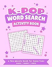 K-POP WORD SEARCH ACTIVITY BOOK: Word Search Puzzles Featuring K-Pop Groups - Fun Games & Coloring P