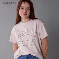 American Eagle Boyfriend Logo Graphic T-Shirt เสื้อยืด ผู้หญิง บอยเฟรนด์ กราฟฟิค (NWTS 037-9933-535)