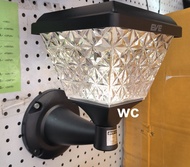 โคมไฟกิ่งภายนอกโซลาร์เซลล์ 30W Tri-Color EVE LIGHTING รุ่น Dora 30W Tri-Color SQ สีดำ