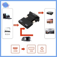MCHY> HDMI Female to VGA Male Converter with Audio Adapter Support 1080P Signal Output new