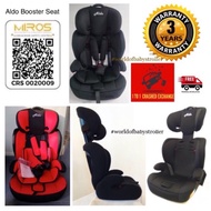 AUTHORIZED DEALERSHIP - ALDO BOOSTER CAR SEAT 9 - 36kg - 1 TO 1 CRASHED EXCHANGE PROGRAM
