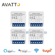 AVATTO Tuya Smart WiFi Switch 2-way Control Switch Mini Smart Breaker Smart Life Control Support Alexa Google Home  Alice