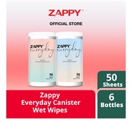 Zappy Canister Wipes 50 Sheets x 6