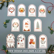 [OMOYAASG]-NEW DESIGN-50 PCS FREE 10 M STRING-CHRISTMAS TAG - PAPER TAG -CHRISTMAS CARD-CHRISTMAS TAG 2024-CUTE GIFT TAG