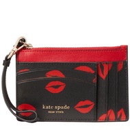 Kate Spade Spencer Kisses Cardholder Wristlet in Black Multi k5680