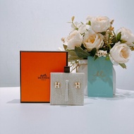 TW4505 Hermes 愛馬仕迷你H耳環 白色拼金 Mini Pop H Earrings Blanc x GHW