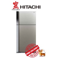 Hitachi R-V560P7MS 2 Door Fridge 450L, 3 ticks, Inverter