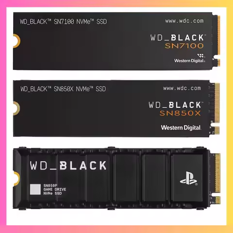 Original WD Western Digital SN770 SN850X SN7100 850P SSD PCIe M.2 2280 Drive Solid State Disk for PC
