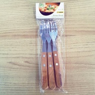 GG Steak Fork. Wood CY-0606K