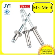 304 stainless steel blind rivets, open rivets M3/M3.2/M4/M5/M6.4【SZ-JY888】gd
