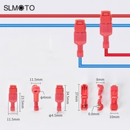 T-TAB ตัวเชื่อมสายไฟ แบบล็อค สีแดง ไม่ต้องปอกฉนวน สำหรับสายไฟ 0.5-1.0 Sqmm. (22-18 AWG) ใช้กับ อุปกร