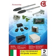 (ITALY TECHNOLOGY) FULL SET OF E8 SWING ARM AUTO GATE SYSTEM - ISO QUALITY ASSURANCE