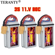 1-3Pcs Upgraded TERANTY 1100mAh 3S 11.1V 80C/160C Indoor crossing aircraft model FPV high rate high 