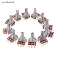[loveshoping] A500K B500K A250K B250K A50K B50K A25K B25K Potentiometer Splined Small Pot Electric G