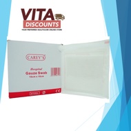 Carey's Hospital Gauze Swab One Pack (5 x 5cm/7.5 x 7.5cm/10 x 10cm x 5's)