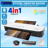 OFFICOM 4in1 Laminator SL299 HOT/COLD A4 Laminating Machine w Puncher & Trimmer FREE LAMINATING FILM