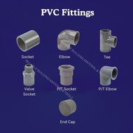 PVC Pipe Fittings 15mm / 20mm / 25mm Water Pipe Connector Plumbing Fitting