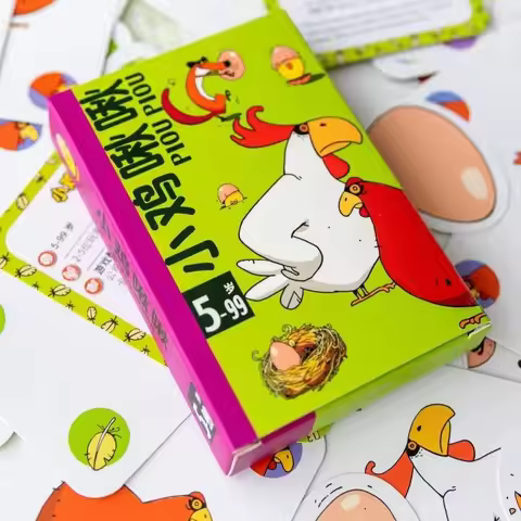 Chicken Chiu Chiu Board Game: Grow Up Without Children, 5-8 Years Old Casual Party Card Game, Intell