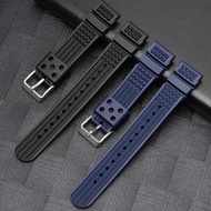 Diver Silicone Strap 20mm 22mm Men Sport Waterproof TPU Rubber Bracelet Universal Band for Seiko Water Ghost Citizen Watch Accessories