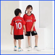 2023/24 Season Rashford Saka De Bruyne Haaland Jersey Football for Kids Boys Girls Soccer Clothing