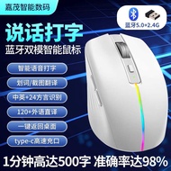 Ai Bluetooth wireless voice mouse speaking typing translation the third mock examinatai Bluetooth wireless voice mouse speaking typing translation Three-Mode Charging Colorful Lights wireless Smart mouse Universal 71218