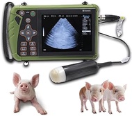 Portable Veterinary Ultrasound Machine with 3.5 MHz Convex Probe & .8 Inch LCD Screen for Pregnancy