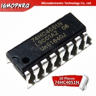 10pcs free shipping 74HC4051N 74HC4051 SN74HC4051N DIP-16 Multiplexer Switch ICs 8-CHANNEL  MUX/DEMU