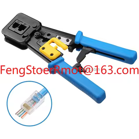 Handheld Pass Through Ez Pass Tool for Cat6 Cat5e Plug Pass Crimper Tool Rj45 Wire Network Cable Cri