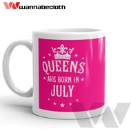 Custom Mugs, Custom Printed Glasses, Unique Mugs, Birthday Gift Mugs, July Are Born In July 8