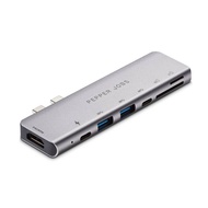 [PEPPER JOBS] Dual USBC Hub with 4K HDMI output for MacBook Pro 13"/15 20162018 [TCHMBP7]