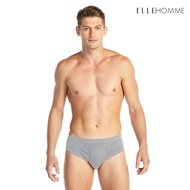 ELLE HOMME | แพ็ค 3 ชิ้น ทรง BRIEF เนื้อผ้า 100% COTTON RIB ขอบยางSPANDEX LOGO ELLE -KUB2001
