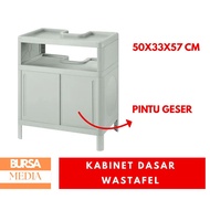HIJAU IVOS Green Sink Base Cabinet With Sliding Door 50x33x57cm IKIV00597 Wash Basin Base Cabinet wi