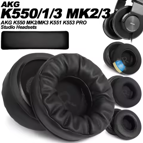 Replacement Earphone pads AKG K550 MK2/MK3 K551 K553 PRO Earpads Mesh cloth Memory Covers Sponge