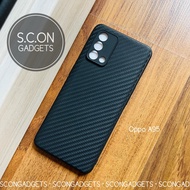 【Oppo A95】 Ultra Thin Carbon Fiber Design TPU Case (Black)